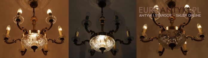 unikatowe żyrandole antyczne